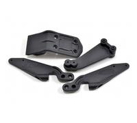 RPM Arrma 6S HD Wing Mount System Black Heavy Duty Chassis Protection RPM81802