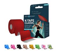 RPM Power Kinesiology Tape (5 Metres) - Sports Tape, Latex Free, Water Resistant Tape for Muscles & Joints - Perfect for Sports, Muscle Aches & Rehabilitation (12 Pack, Red)