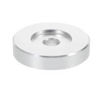 Rpm Record Adapter for 7 Inch Vinyl Records, Metal Silver | Quick Setup, Reduces Wobble, Turntable Platters, Home Use, Dj Sets