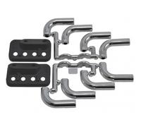 RPM Zoomies Mock Exhaust Headers Chrome 1/10 1/18 Scale RC Car RPM70853