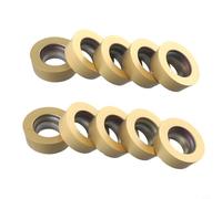 RPMW1003MO DP5320 for CNC Carbide Round Milling Insert 10 Pcs for Steel Machining, Compatible with SRDPN/SRAPR/EMR 5R Holder