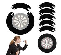 Rppiup 2.5cm Thick Dart Board Surround Ring, Splicing EVA Dartboard Surround, Dartboard Wall Protection Board, Dart Surround for All Standard Size Dartboards, Prevent Wall Damage and for Dart Lovers