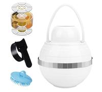 Rppiup Bath Filter, 8 Stage Bath Filter Ball, Bath Water Filter for Tub, Removes Contaminants, Portable Bath Tub Water Filter with Shampoo Brush and Velcro Cable Ties, for Healthier Skin & Hair
