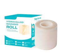 Rppiup Hydrocolloid Roll, Medical Grade Hydrocolloid Roll, Self-Adhesive Large Hydrocolloids Patches Waterproof Plasters, Flexible & Skin-Friendly Hydrocolloids Plasters for Blister, Acne, Minor Wound