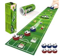 Rppiup Table Top Football Games, Roll-Up Design Tabletop Football Game, Versatile Shuffleboard Table Game for Kids and Adults Indoor, Tabletop Curling Game for Parties, Gatherings & Family Bonding