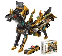 Rppiup Transforming Dinosaur Car Toy, 2 In 1 Transforming Car Robot Toy for Kids, Automatic Deformation of Magnetic Connections, Cars Toys Gift for 3 4 5 6 7 8 Years Old Boys and Girls (Style A)