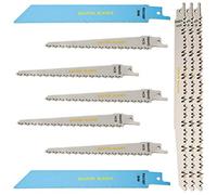 RPR10MXD Saxton 10 Blade Reciprocating Sabre Saw Combo Wood & Metal Compatible with Bosch Dewalt Makita