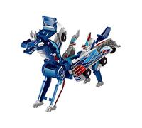 Rproonay Collision Transforming Dinosaur Car Toy, Dinosaur Car Toy, Magnetic Connections Automatic Deformation Kids Game, Crash-Transform Adventure, No Batteries Required, Blue, For Kids