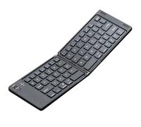 Rproonay Foldable Wireless Keyboard, Folding Keyboard Rechargeable, Low Noise Wireless, Foldable Keyboard, Wireless Keyboard for Laptop, Easy To Use, Portable for Business and Travel