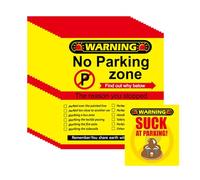 Rproonay No Parking Zone Card, Vehicle Notice Sticker Card Pack, Passive No Parking Zone Car Message Pack, Direct Printed Message Solution, Easy To Use 3.54x3.15 Inches, For Daily Use