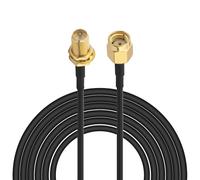 RPSMA RG174 Cable RP-SMA Male to Female Bulkhead WiFi Antenna Extension Coaxial Cable 3M/9.84ft for 3G 4G LTE WiFi Antenna Mini PCI Express LAN Router Wireless Network Gateway