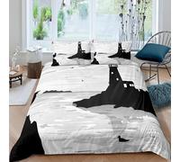 Rptidmv Super King Duvet Cover Set lighthouse Bedding Sets for Teens Adults with Zipper Closure, soft Hypoallergenic Microfibre Quilt Cover 102.3"x 86.6" + 2 Pillowcases 19.7"x 29.5"