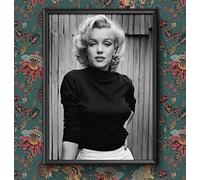 RPW Roystone Print Works Black and White Marilyn Monroe Fashion Shoot Poster Prints Wall Decoration Art Picture A5 A4 A3 (A4 Framed - Black Frame)