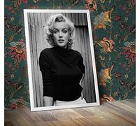 RPW Roystone Print Works Black and White Marilyn Monroe Fashion Shoot Poster Prints Wall Decoration Art Picture A5 A4 A3 (A4 Framed - White Frame)