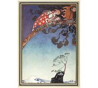 RPW Roystone Print Works Kay Nielsen 'Lifted Away as Far as They Could', from 'East of The Sun and West of The Moon', Denmark, 1914, Reproduction Vintage 250gsm A4 & A3 Classic Poster