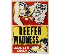 RPW Roystone Print Works Vintage Anti-Drug Propaganda 'Reefer Madness Public Enemy Number One', U.S.A, 1936, Reproduction 250gsm A4 & A3 Classic Vintage Poster