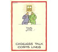 RPW Roystone Print Works Vintage British WW11 Propaganda 'Strictly Between You and me. Careless Talk', England, 1939-45, Reproduction 250gsm Gloss A4 & A3 Vintage British Propaganda Poster