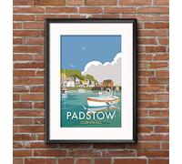 RPW Roystone Print Works Vintage Cornwall Padstow Railway Advertising Poster Wall Art Print A4 & A3 (A3)