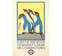RPW Roystone Print Works Vintage London Underground 'Book to Camden Town or Regent's Park for The Zoo', 1921, Reproduction Vintage Poster (A3 Framed - Black Frame)