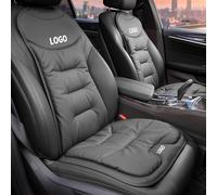 RPWCO Custom Car Seat Cushion with Logo, Universal Car Seat Covers with Lumbar Cushion, Multiple Colours, Nappa Leather Car Seat Cushion Anti-Slip, Soft and Breathable