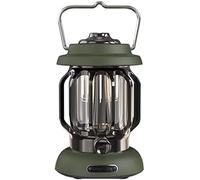 RPXHZLKTM Camping Lantern Portable Retro Camping Lantern Metal Hanging Lanterns 5000mAh Battery Led Camp Lantern Rechargeable Lightweight Tent Light for Outdoor(Green)