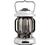RPXHZLKTM Camping Lantern Portable Retro Camping Lantern Metal Hanging Lanterns 5000mAh Battery Led Camp Lantern Rechargeable Lightweight Tent Light for Outdoor(White)