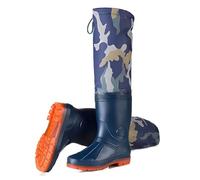 RPXHZLKTM Hunting Hip Waders Blue Camo Hip Waders, Nylon Rubber Hip Boots Thick Oxford Sole, for Farming Gardening Lakes(9)
