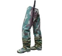 RPXHZLKTM Hunting Hip Waders Green PVC Camo Hip Waders, Lightweight Hip Boots Simple to Put on and Take off, for Lakes Hunting(7.5)