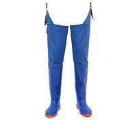 RPXHZLKTM Hunting Hip Waders Sturdy Blue Hip Waders, Lightweight 2-ply Nylon Fishing Wader No Leaks, for Hunting Marshes Lakes(6.5)