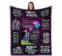 Rqhoqci Daughter in Law Gifts Blanket - Birthday & Wedding Gifts, Throw Blanket for Future Daughter in Law