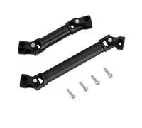 RQHTHTR Axle Drive Shaft Joint Kit 2PCS Hardened Stainless Steel Center Drive Shaft 1/24 RC Crawler For Axial SCX24 For JLU C10 For Bronco For Base For Camp For 4Runner(2PCS Black)