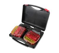 RQHTHTR For Caravan RV Camper Lorry Truck Magnetic Wireless LED Trailer Rear Taillight Signal Warning Brake Lamp Tail Light Rear Tail Trailer Lights