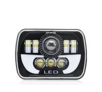 RQHTHTR Headlights 1 Piece 2 Piece Car Headlight 5x7/6x7 LED DRL Brightest Truck Hi-Lo Beam Halo Car Light 30000LM 400W For Jeep For Wrangler YJ XJ MJ 1984-01(1 Piece Type B)