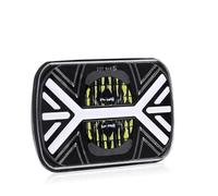 RQHTHTR Headlights 1 Piece 2 Piece Car Headlight 5x7/6x7 LED DRL Brightest Truck Hi-Lo Beam Halo Car Light 30000LM 400W For Jeep For Wrangler YJ XJ MJ 1984-01(1 Piece Type E)