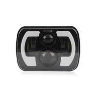 RQHTHTR Headlights 1 Piece 2 Piece Car Headlight 5x7/6x7 LED DRL Brightest Truck Hi-Lo Beam Halo Car Light 30000LM 400W For Jeep For Wrangler YJ XJ MJ 1984-01(1 Piece Type D)