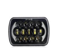 RQHTHTR Headlights 1 Piece 2 Piece Car Headlight 5x7/6x7 LED DRL Brightest Truck Hi-Lo Beam Halo Car Light 30000LM 400W For Jeep For Wrangler YJ XJ MJ 1984-01(1 Piece Type G)