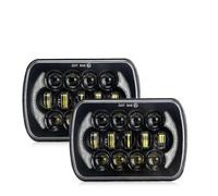 RQHTHTR Headlights Car Headlight 5x7/6x7 LED DRL Brightest Truck Hi-Lo Beam Halo Car Light 30000LM 400W For F-350 For Super For Duty(2 Piece Type G)