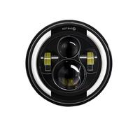 RQHTHTR Headlights H4 7-inch LED For Hummer H1 H2 2003~2009 Crescent Angel Eye Daytime Running Light 6000K White 100000LM 1000W High-power Car Headlight(1 Piece)