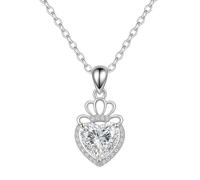 RQJZ Forever Rose Necklace Gift Set Romantic Birthday Gift for Her Anniversary Present Girlfriend Wife Valentines Idea for Women Royal Eternity White