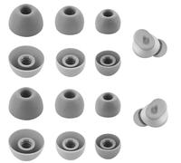 Rqker Ear Tips Compatible with Beats Solo Buds Earbuds, S/M/L Sizes 6 Pairs Soft Silicone Replacement Tips Eartips Earbuds Covers Compatible with Beats Solo Buds 6 Pairs Storm Gray