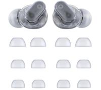 Rqker Ear Tips Compatible with Beats Studio Buds+, S/M/L Sizes 6 Pairs Soft Silicone Replacement Tips Earbuds Covers Eartips Compatible with Beats Studio Buds +, Transparent 12