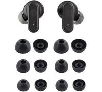 Rqker Ear Tips Compatible with Skullcandy Dime Evo Dime 3 Earbuds, 6 Pairs S/M/L Sizes Soft Silicone Replacement Tips Compatible with Skullcandy Dime 3 6 Pairs Black