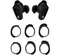 Rqker Ear Wings Earhooks Compatible with Skullcandy Method 360 ANC Earbuds, 3 Pairs S/M/L Sizes Soft Silicone Replacement Ear Hook Wings, Compatible with Skullcandy Method 360 ANC 3 Pairs Black