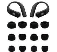 Rqker Eartips Compatible with JBL Endurance Peak 4 Earbuds, 6 Pairs S/M/L Sizes Soft Silicone Ear Tips Replacement Earbuds Tips, Compatible with JBL Endurance Peak 4 6 Pairs Black