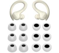 Rqker Foam Eartips Compatible with JLab Go Sport+ Earbuds, 6 Pairs S/M/L Sizes Soft Memory Foam Ear Tips Replacement Earbuds Tips, Compatible with JLab Go Air Sport Epic Air Sport ANC 6 Pairs Gray
