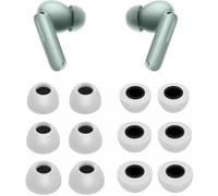 Rqker Foam Eartips Compatible with OnePlus Buds 4 / Nord Buds 3 / Buds Pro 3 / Buds 3 Earbuds, 6 Pairs S/M/L Sizes Memory Foam Replacement Tips, Compatible with One Plus 6 Pairs Gray