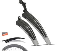RQLCS Bike Mudguard Set for Focus Izalco Max Disc 2017, Front and Rear Bicycle Fenders Mud Guard Adjustable Bike Mudflap Mountain Road Bike,C-Black-Grey