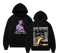 RQLNBOBZ Alex Warren Is Cheaper Than The Treatment Journey Fall/Winter Menswear Loose Cotton Hoodie Unisex Hoodie White