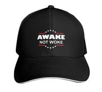 RQLNBOBZ Baseball Cap Awake NOT Woke Golf hat Genuine Beach New in Hat Girl's Hats Men's