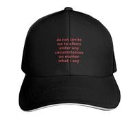 RQLNBOBZ Baseball Cap Do Not Invite Me to Afters Under Any Circumstances No Matter Custom Luxury Golf